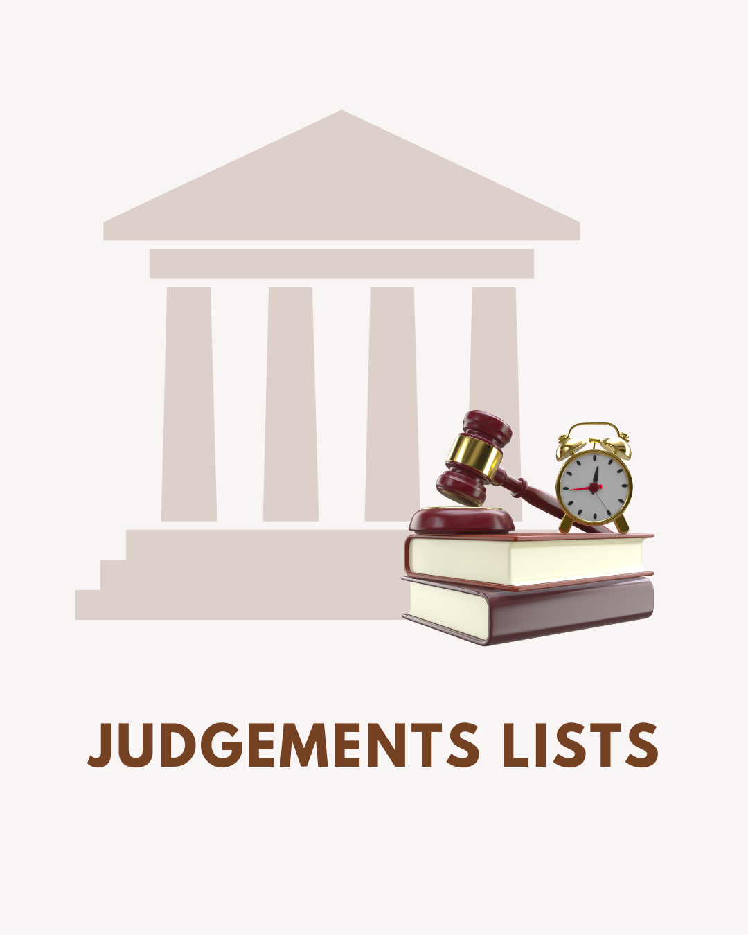 Sample Data format - Judgements List