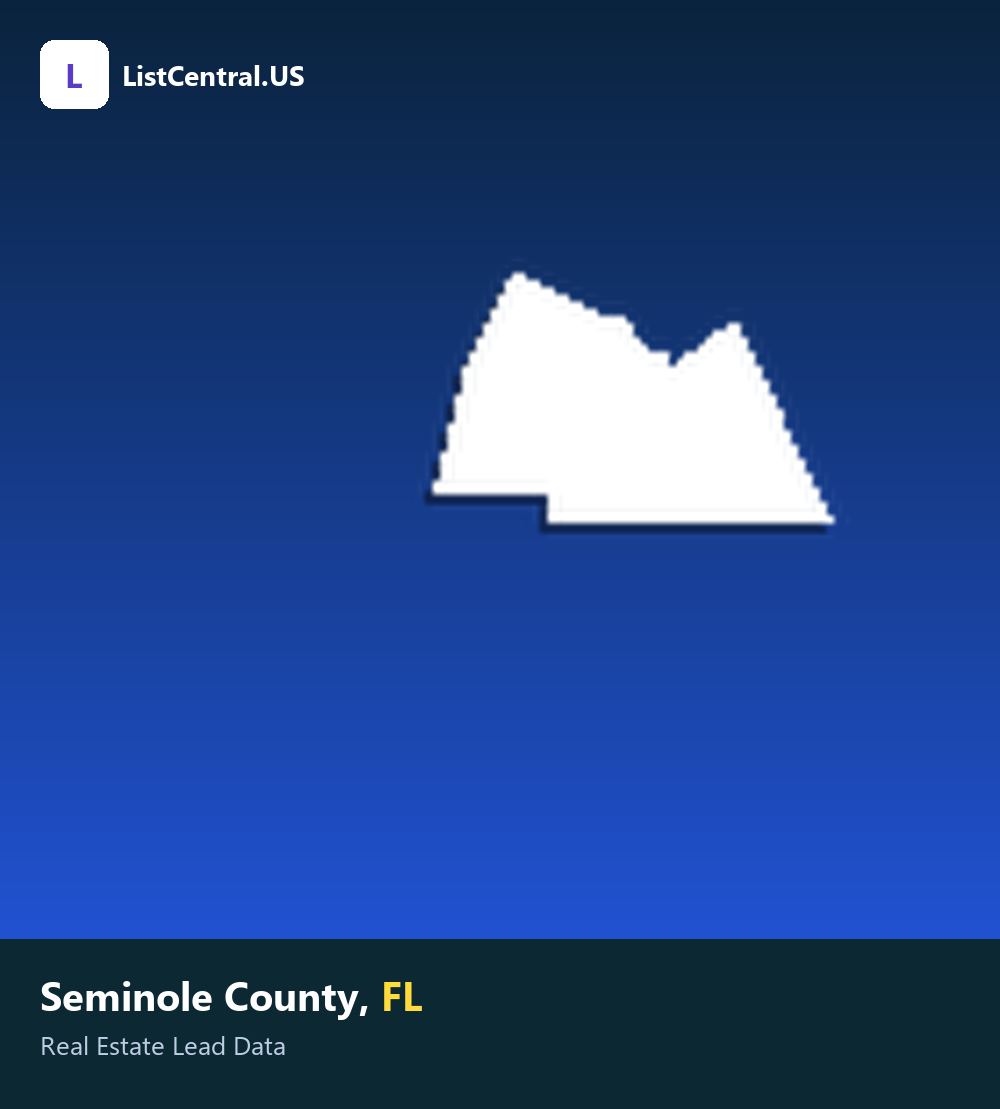 Seminole County, FL real estate leads — ListCentral.US