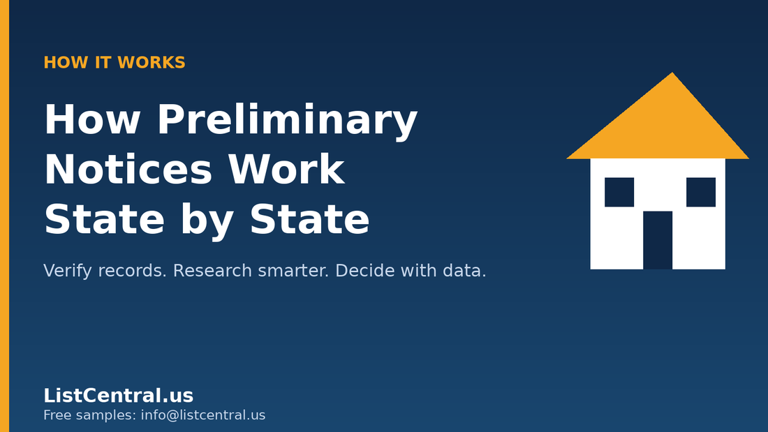 How preliminary lien notices work in the United States, state by state - ListCentral.us