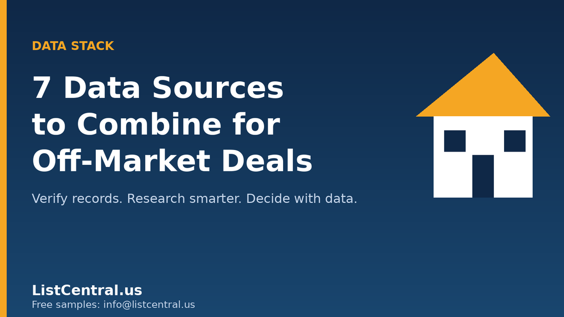Seven property data sources investors can combine - ListCentral.us