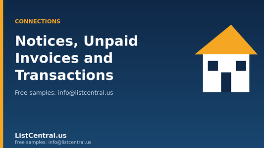 Preliminary notices, unpaid invoices, and property transactions - ListCentral.us