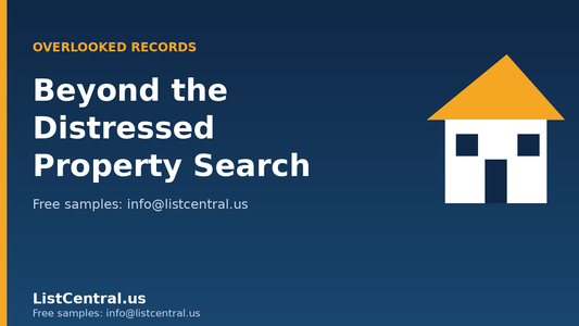 Records investors overlook beyond distressed property searches - ListCentral.us