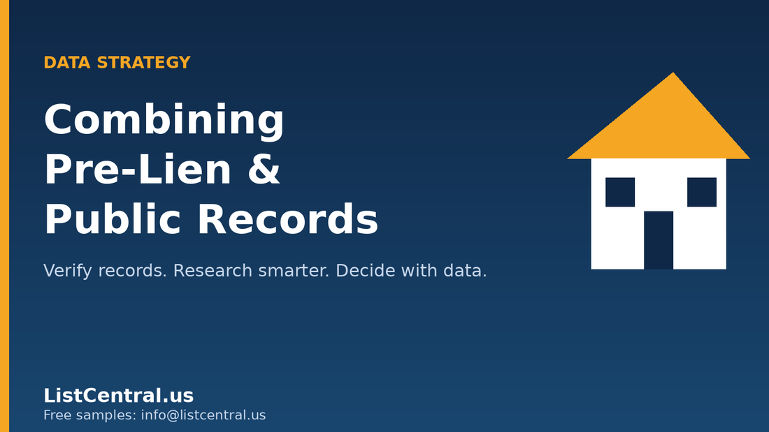 Combining pre-lien, probate, code violation and tax records - ListCentral.us