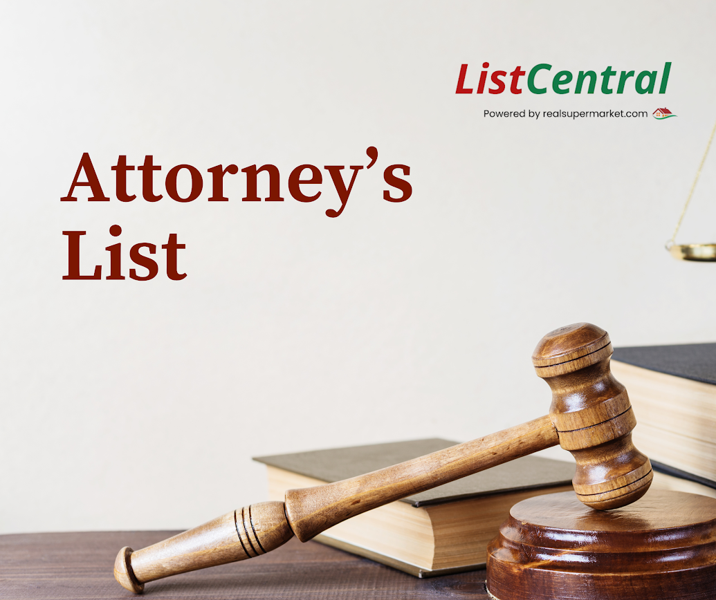 Sample Data Format - Probate Attorney's List