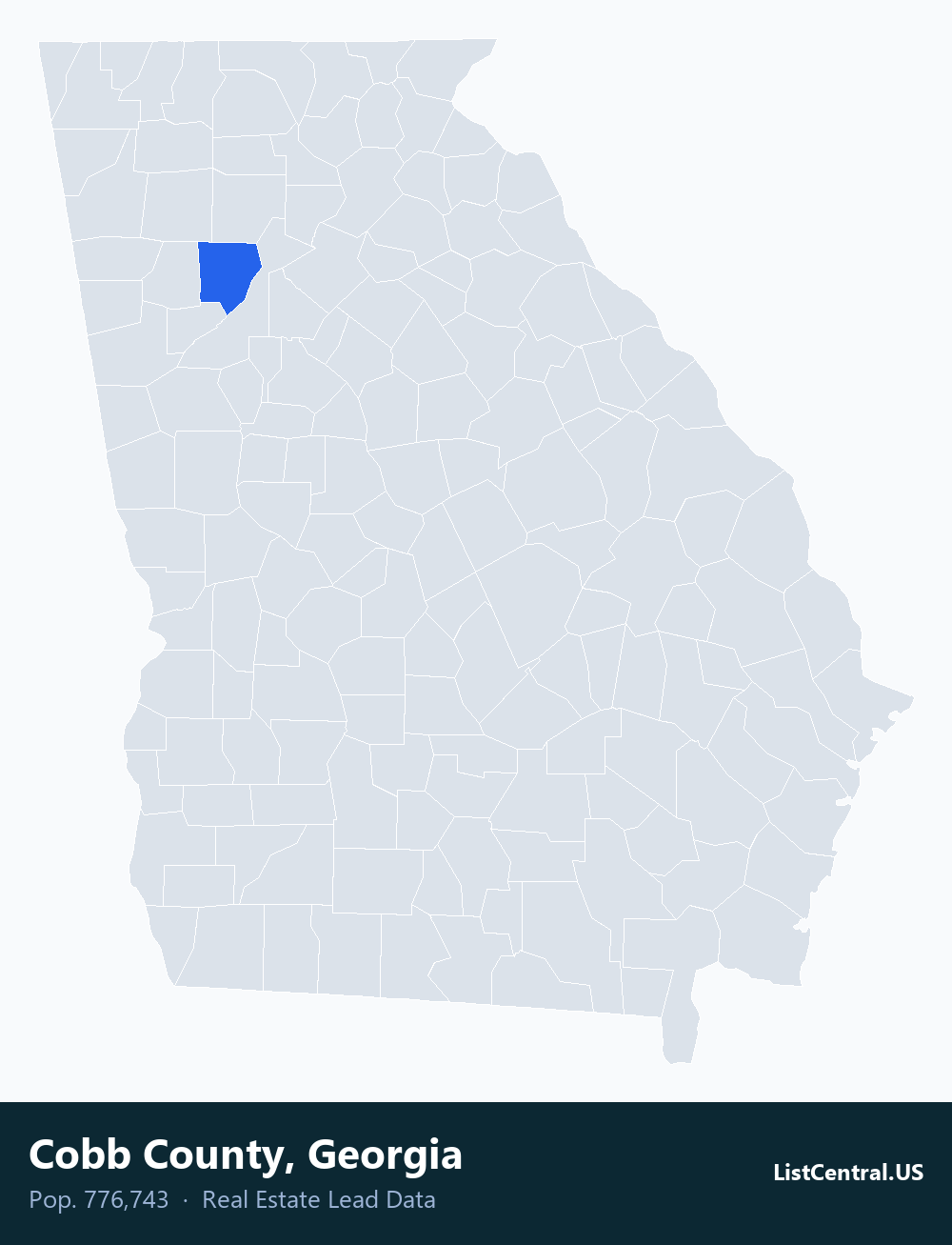 Cobb County, GA real estate leads — ListCentral.US