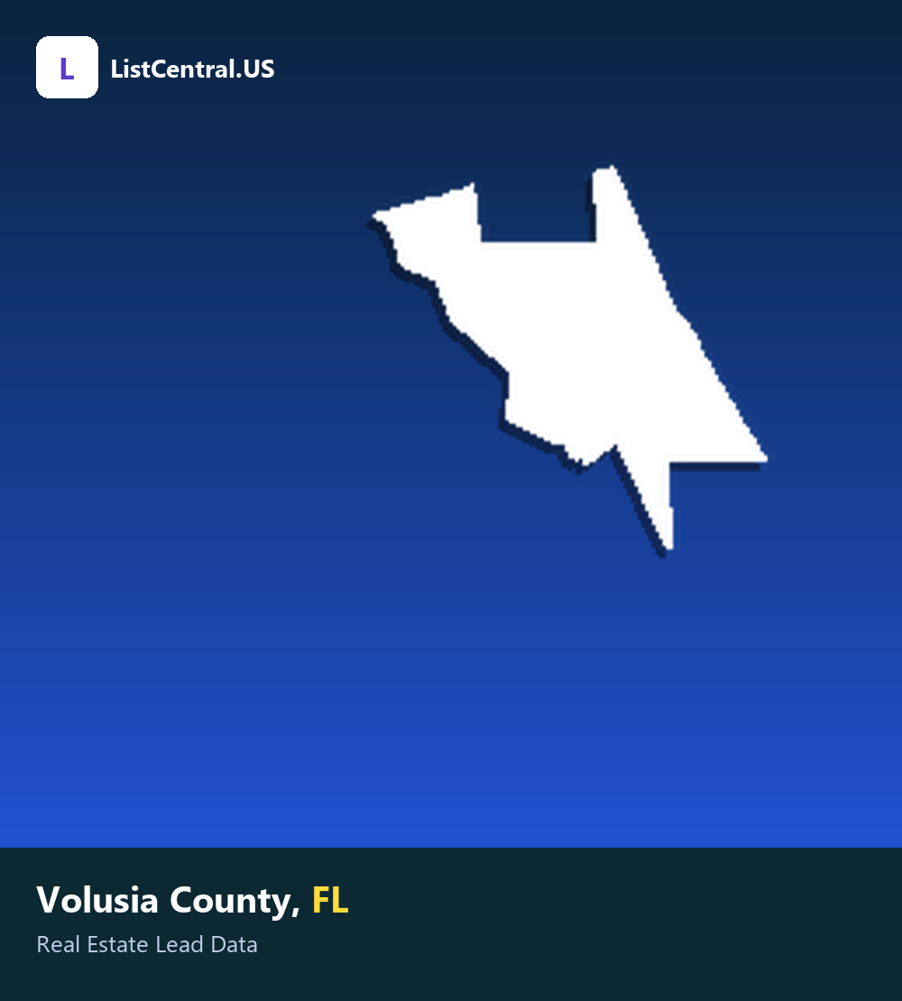 Volusia County, FL real estate leads — ListCentral.US